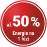 Až 50 % energie na fázi